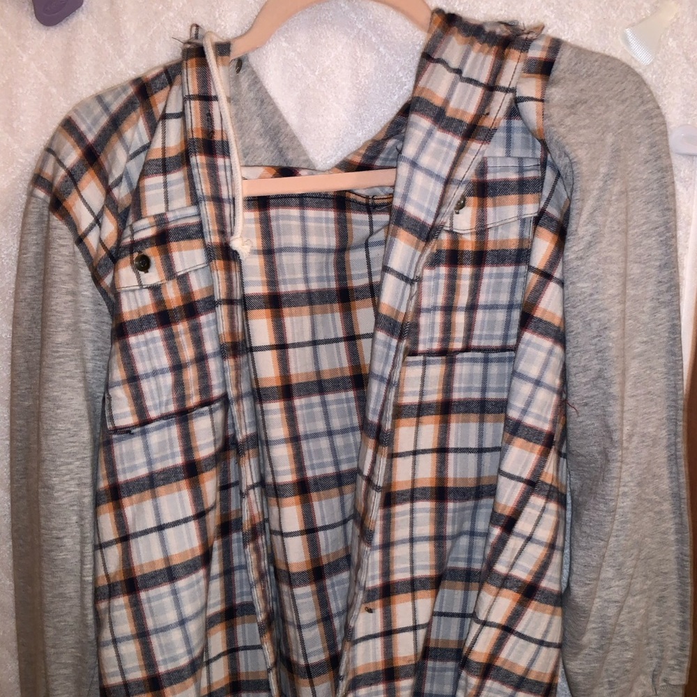 Hooded flannel